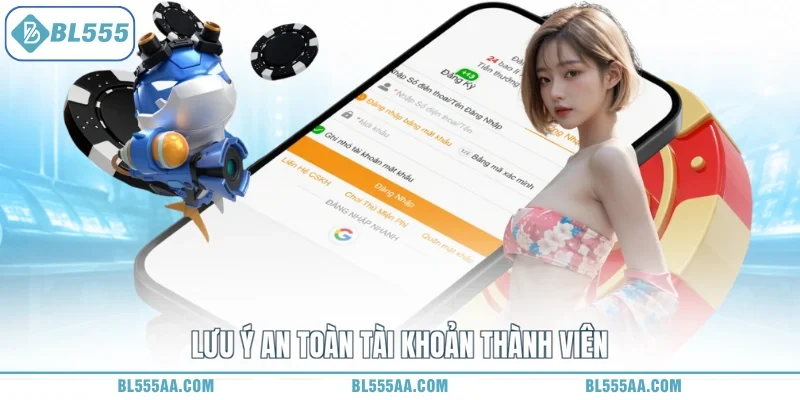 Lưu ý an toàn tài khoản thành viên